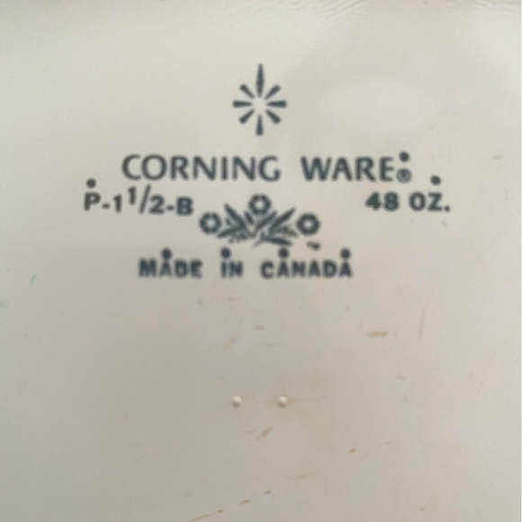 2 Vintage Corningware BLUE CORNFLOWER pots - Picture 4 of 11
